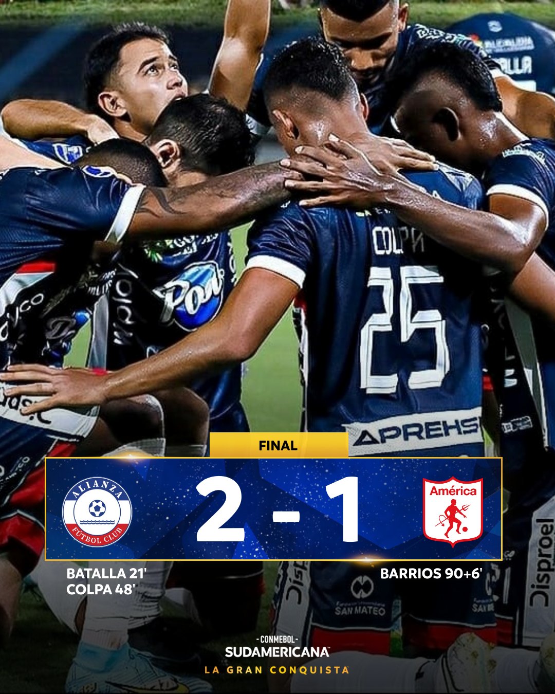 Alianza-FC-VS-America-de-Cali-Primera-Fase-Copa-Sudamericana